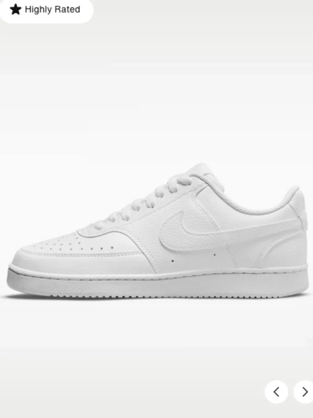 Nike Women's Court Vision Low Size 8